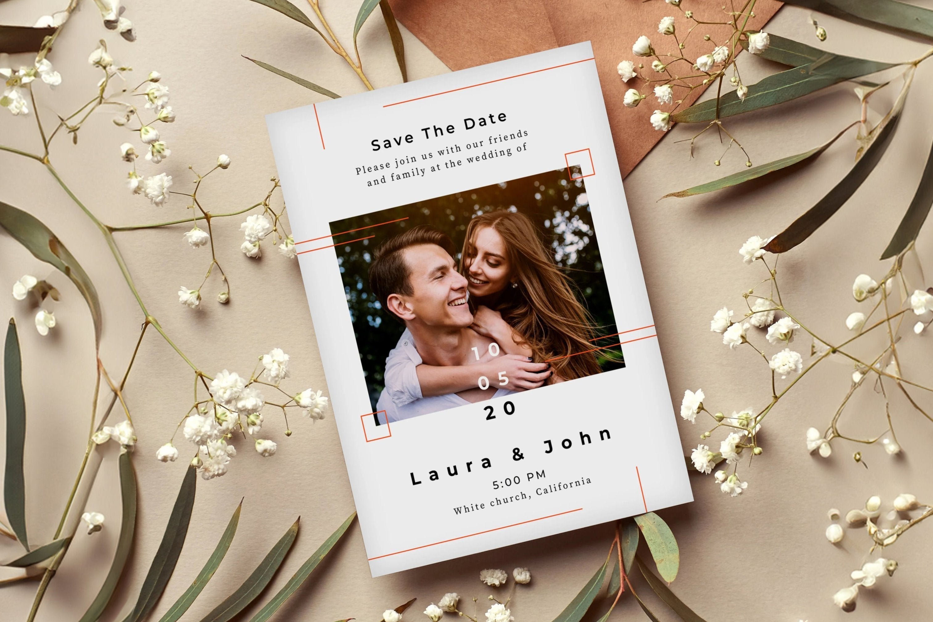 Invitations/Save the Date A5 Card