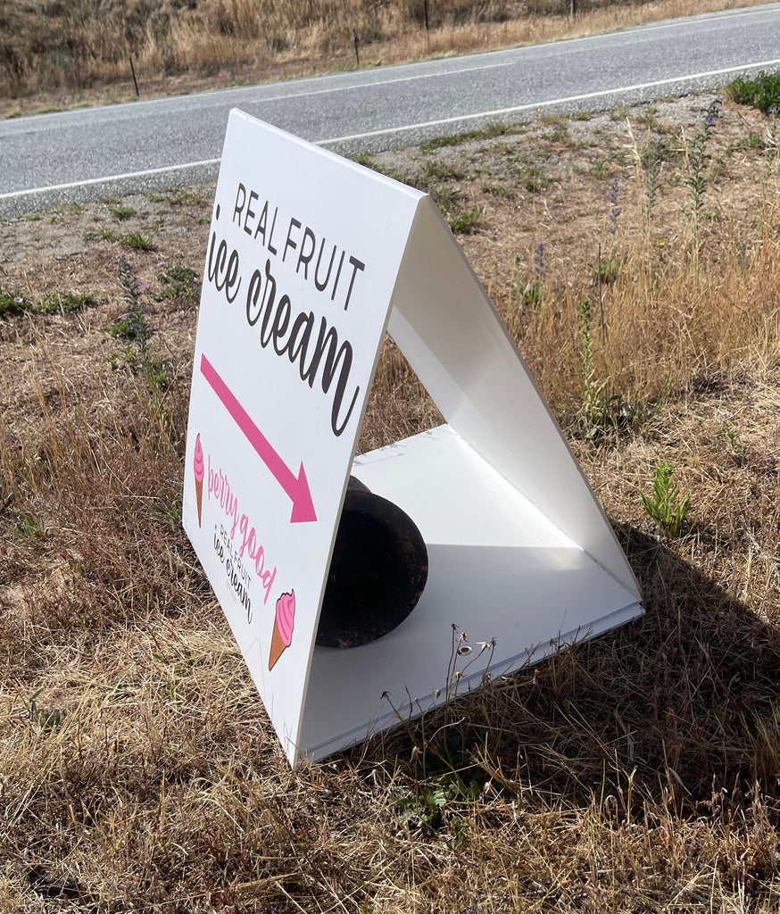 ADD "CUT TO SHAPE" TO YOUR CORFLUTE SIGN Print Monday
