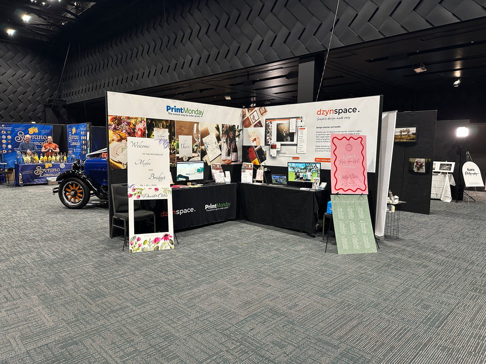 POSTERS FOR TRADE SHOW BOOTHS, small & large
