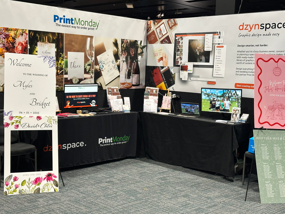 POSTERS FOR TRADE SHOW BOOTHS, small & large
